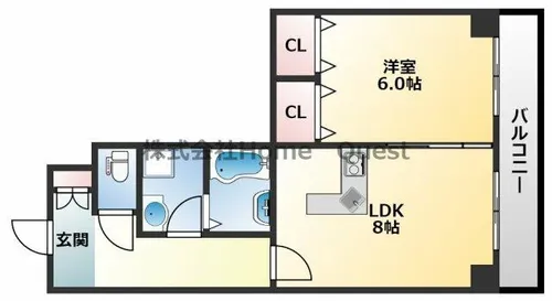 コーラルハイツ平野【2階】の間取り