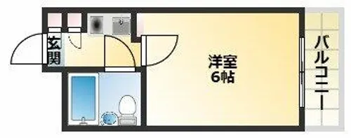 シティホームズ針中野P1【4階】の間取り