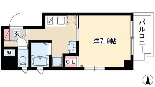 La Douceur伏見【0903号室】の間取り