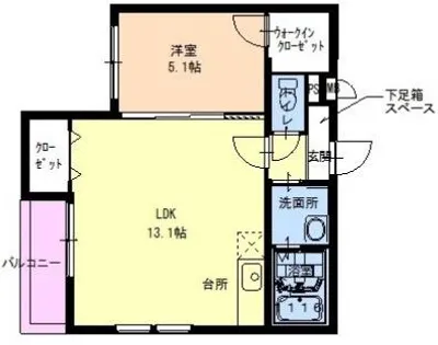 大阪府堺市北区百舌鳥本町1丁【アパート】の間取り