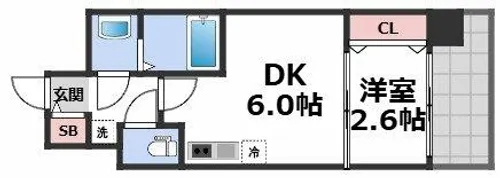 プレサンス長田レジェール【7階】の間取り