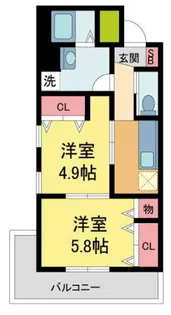 NOMURA【409号室】の間取り