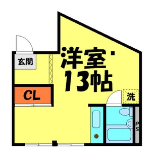 久代ハイツ【1A号室】の間取り