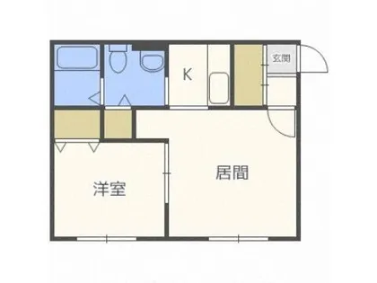 ブランノワールネージュⅠ【205号室】の間取り