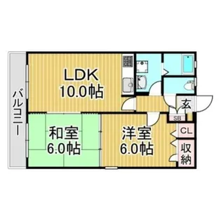 福岡県大野城市瓦田1丁目【マンション】の間取り