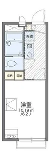 レオパレス中友5【204号室】の間取り