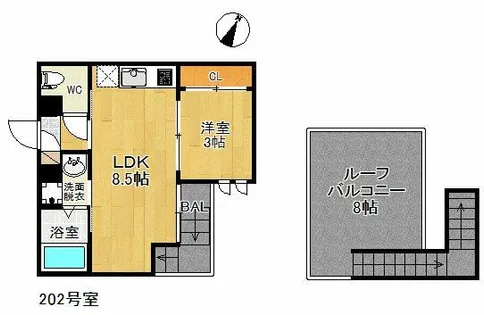 GRANDTIC Casa Garden香椎【2階】の間取り