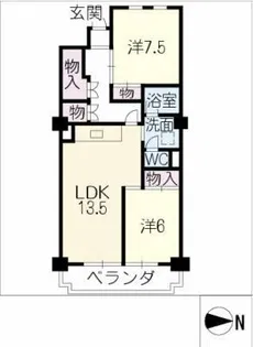 那古野ビル南館【5階】の間取り
