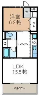 エクレール【202号室】の間取り