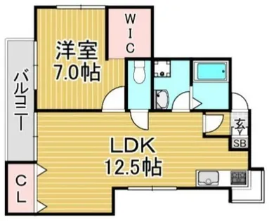 福岡県那珂川市中原6丁目【アパート】の間取り