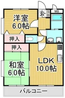 福岡県大野城市白木原1丁目【マンション】の間取り
