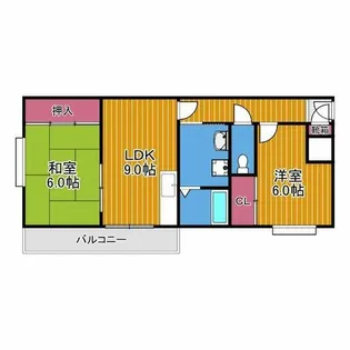 リバティ青山【3階】の間取り