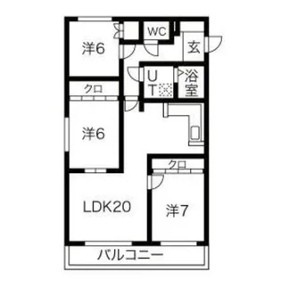 ティーズビレッジ元町【3階】の間取り