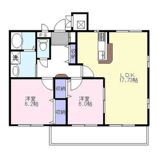クレール弐番館【2階】の間取り