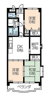 杉浦マンション【1階】の間取り