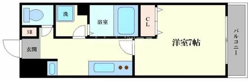 LINK GALAXY【7階】の間取り