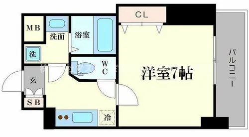 ミラージュパレス南堀江【3階】の間取り