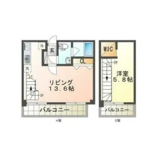 スペチアーレ420【4階】の間取り