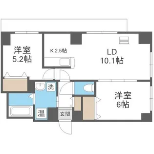 ドルチェ山鼻【4階】の間取り