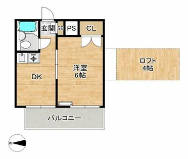 大阪府箕面市萱野2丁目【マンション】の間取り