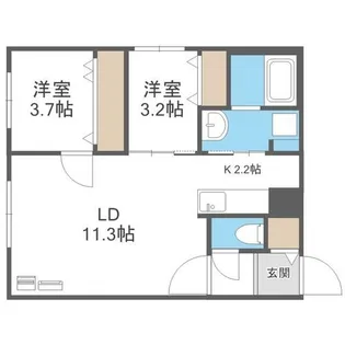 Ciel Serein円山【4階】の間取り