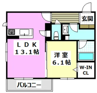 Shamaison La Verdure【308号室】の間取り