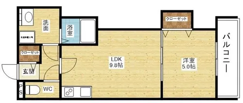 セレニティ田川北A棟【1階】の間取り