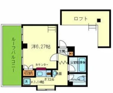 グランドヴィラ都島【7階】の間取り
