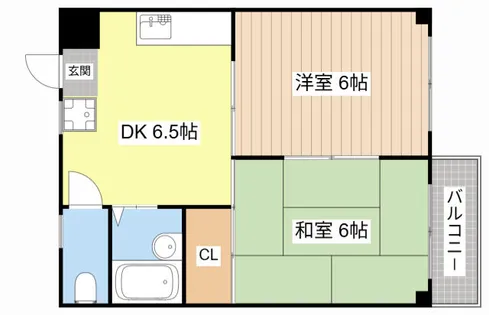 ミヤハイツ林田【205号室】の間取り
