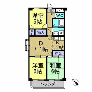 Comfort東山【305号室】の間取り