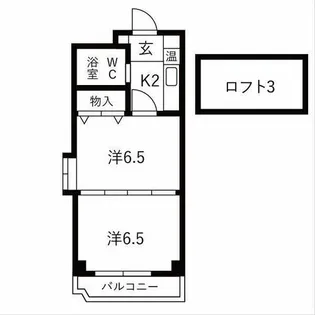 桜マンション【9階】の間取り