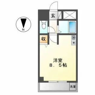 タウンエステート新栄【6階】の間取り
