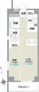 フォルティス今池【13階】の間取り