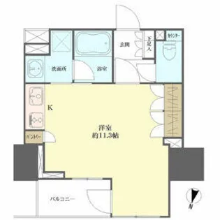 オープンレジデンシア名古屋栄【2階】の間取り
