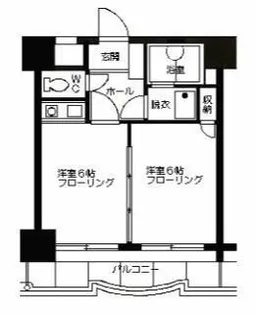 アクセス天神【302号室】の間取り