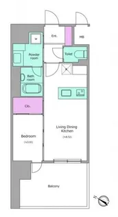 J.GRAN Court京町堀【4階】の間取り