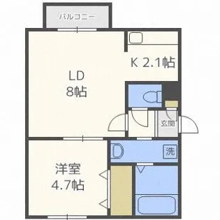 Lupinus宮の森【4階】の間取り