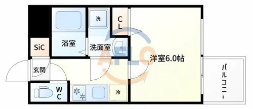 エスリード本町レジデンス【7階】の間取り