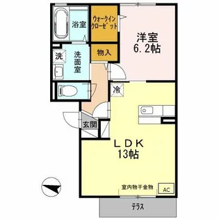 Espoir Shimeno【3階】の間取り