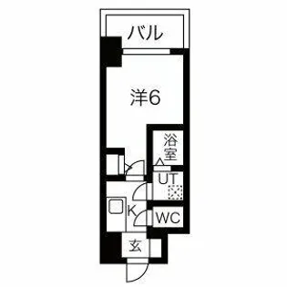 エスリード ザ・グラン天六【3階】の間取り