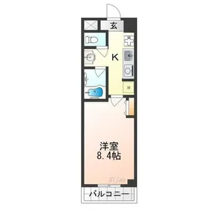 グロリアス八条【4階】の間取り