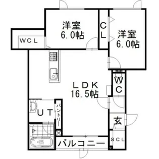 北海道札幌市北区屯田八条11丁目【アパート】の間取り