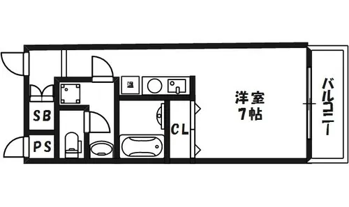 大阪府大阪市北区菅原町【マンション】の間取り