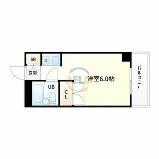 江坂ハイツ8【1階】の間取り