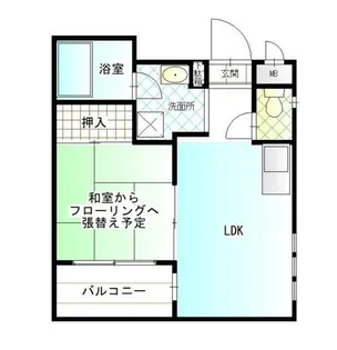 福岡県福岡市中央区高砂2丁目【マンション】の間取り