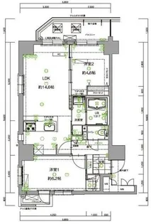 福岡県福岡市中央区大手門2丁目【マンション】の間取り