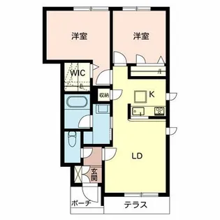 シャーメゾン スーリール【0105号室】の間取り