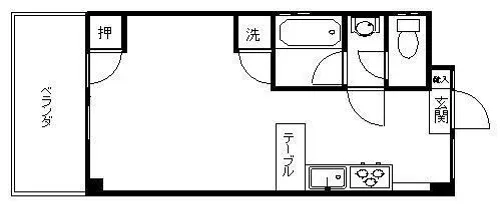 443 メゾン井深【1階】の間取り