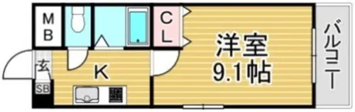 福岡県大野城市瑞穂町2丁目【マンション】の間取り
