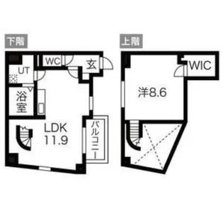 大阪府大阪市北区西天満3丁目【マンション】の間取り